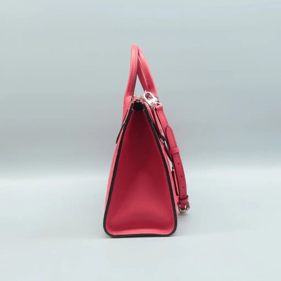 Louis Vuitton Pont Neuf Watermelon Red Monogram Leather Satchel - Picture 3 of 12